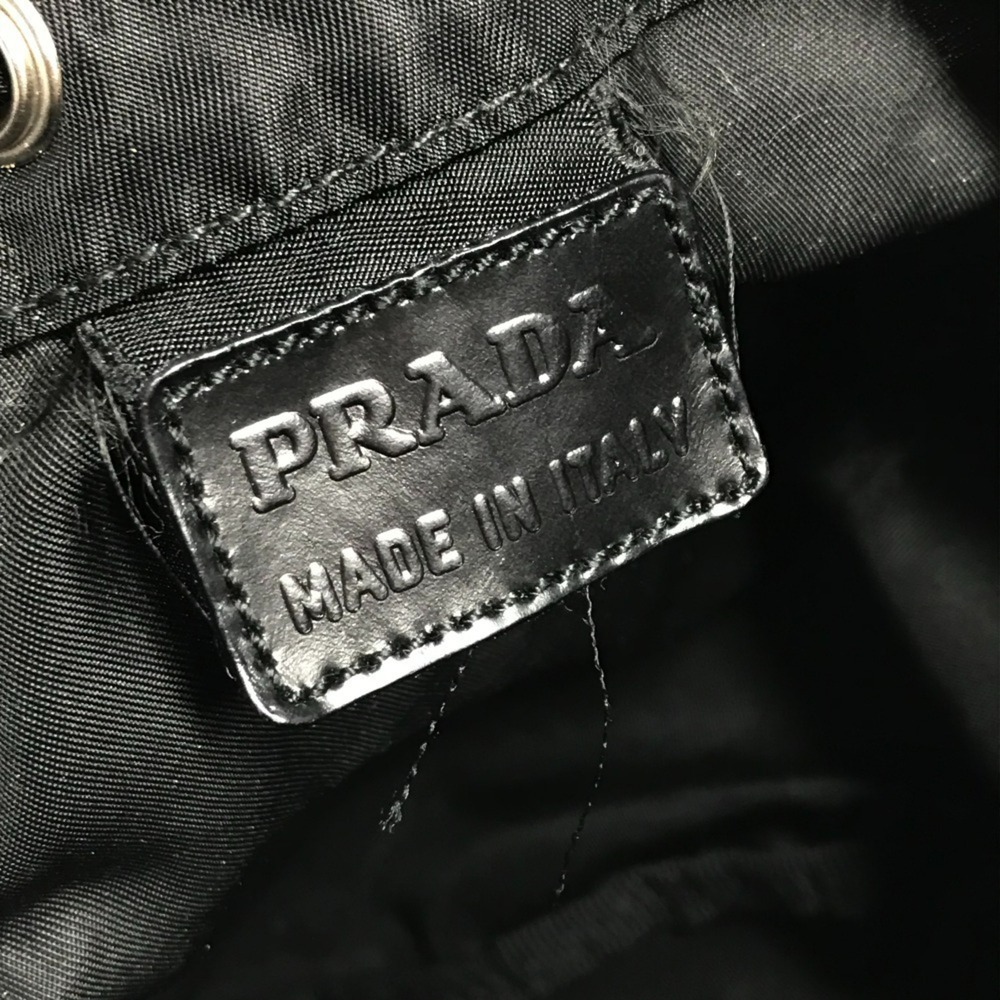PRADA Makeup Pouch, Multi-purpose Cosmetic Logo Drawstring Triangle Logo, Pla... - Picture 13 of 13